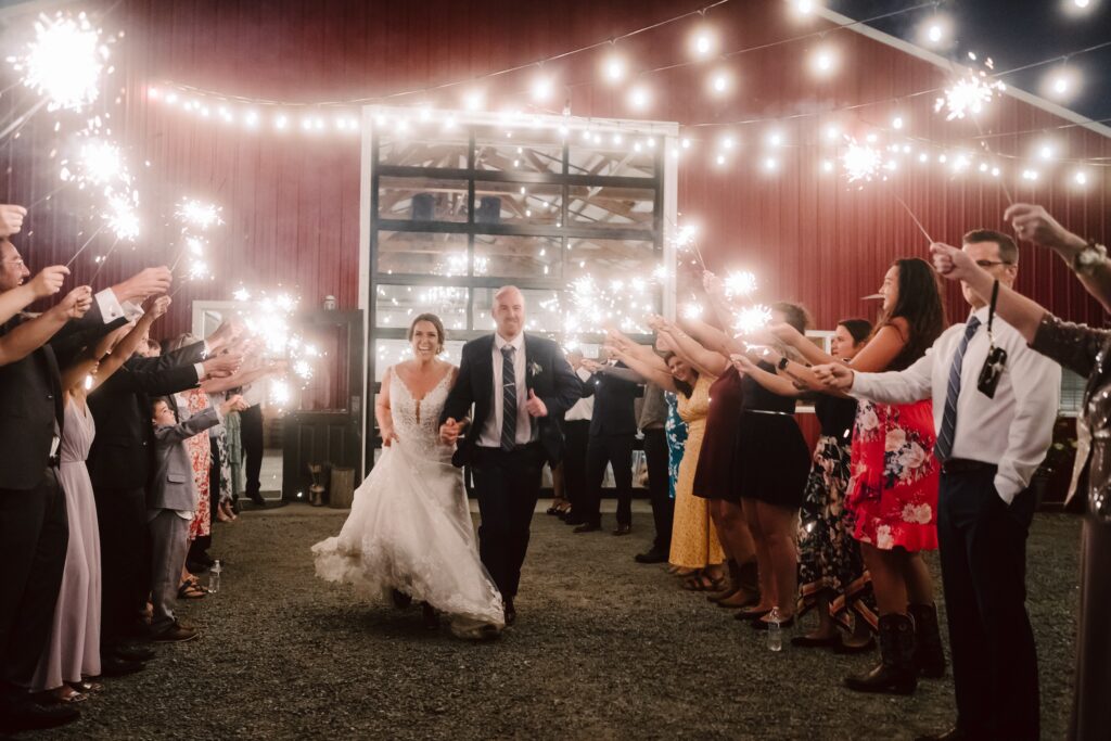 sparkler wedding send-off